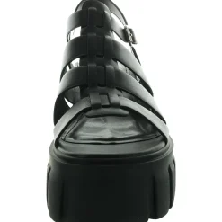 Georgia Adjustable Faux Leather Platform Sandals