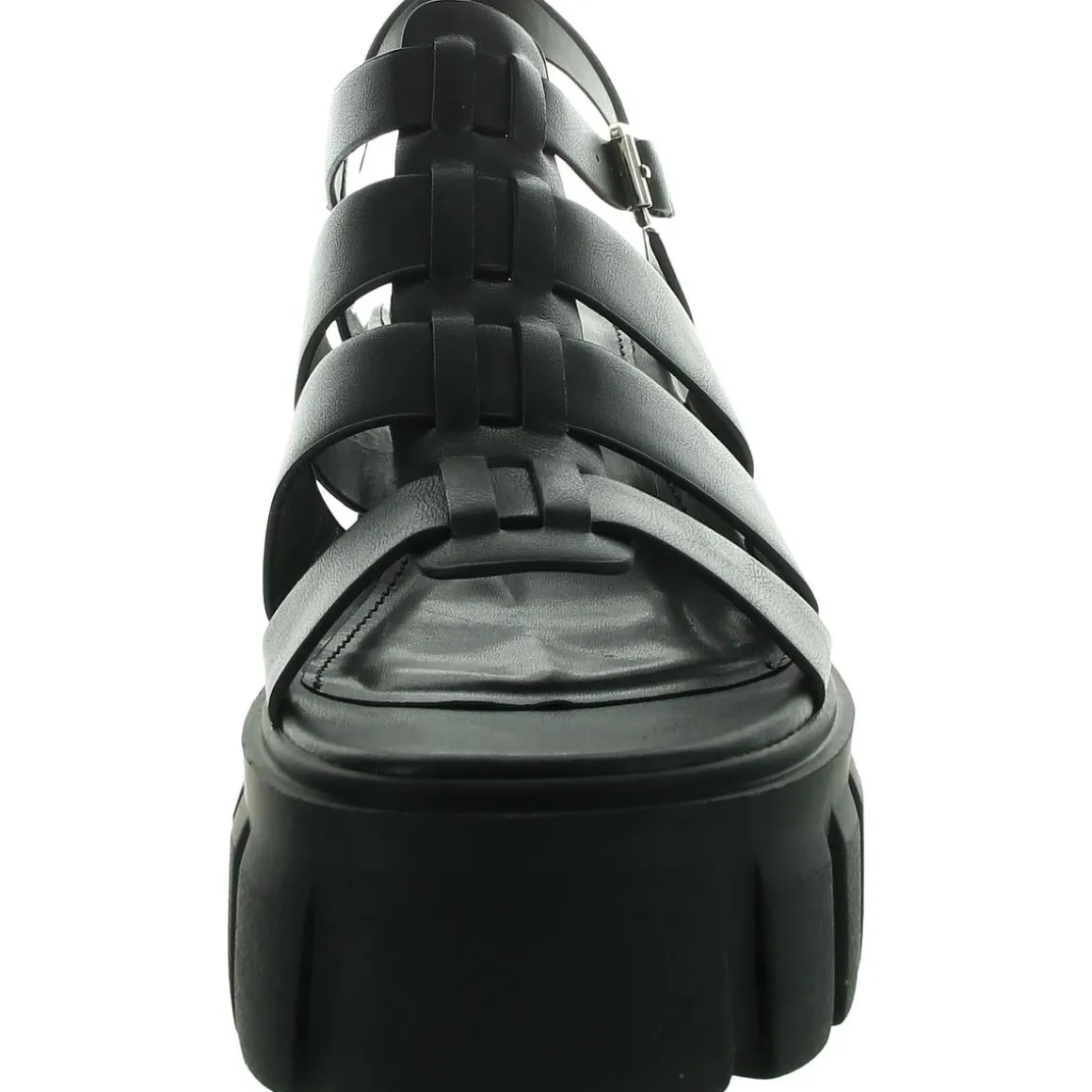 Georgia Adjustable Faux Leather Platform Sandals