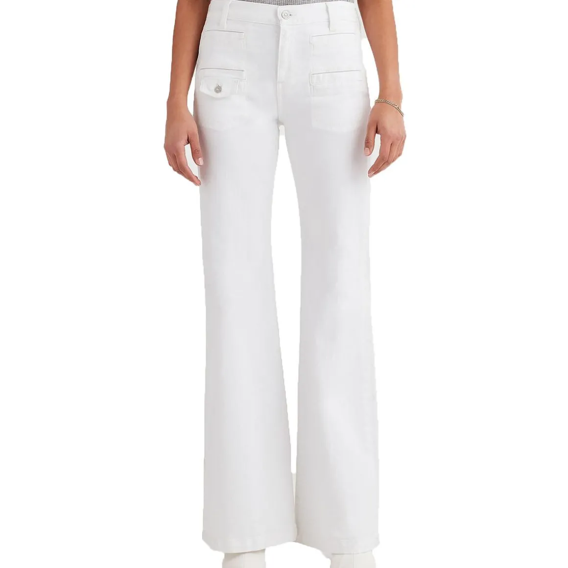 Georgia Denim Cotton Wide Leg Jeans