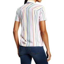 Getaway Camp Shirt Pocket Cotton Button-Down Top