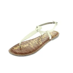 Gigi Leather Slingback T-Strap Sandals