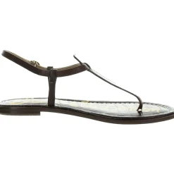 Gigi Leather Slingback T-Strap Sandals