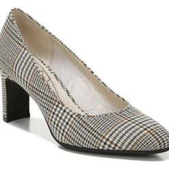 Gigi Plaid Slip On Dress Heels