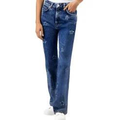 Gilissi Embellished Denim Straight Leg Jeans