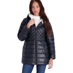 Glacier Shield Winter Puffer Coat with Faux Fur Lining
