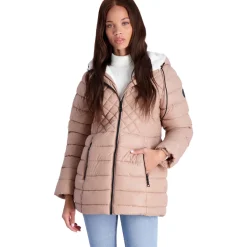 Glacier Shield Winter Puffer Coat with Faux Fur Lining