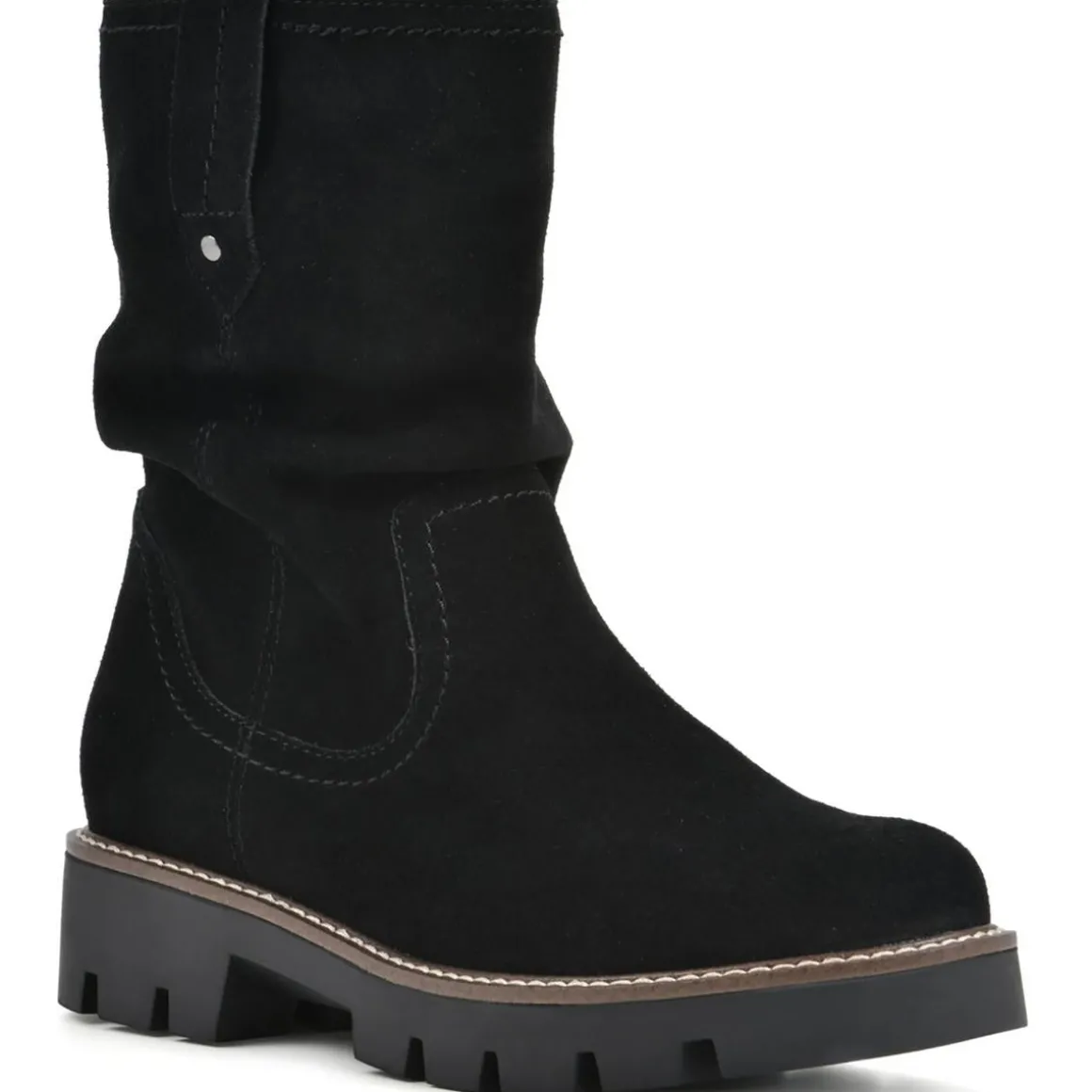 Glean Suede Block Heel Ankle Boots