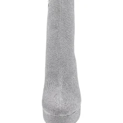 Glitter Canvas Mid-Calf Boots