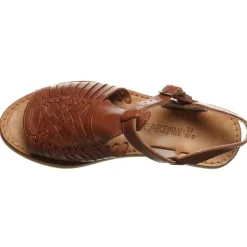 Gloria Leather Woven Huarache Sandals