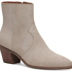 GODDIY Leather Ankle Boots