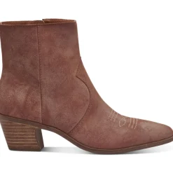 GODDIY Leather Ankle Boots