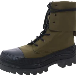 Goldie Leather Over The Ankle Combat & Lace-up Boots