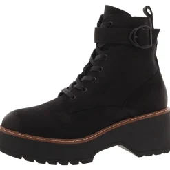 Goner Suede Round Toe Wedge Boots