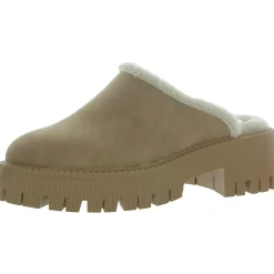 Gracelyn Faux Leather Platform Loafer Slippers