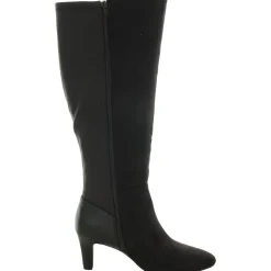 Gracie Faux Suede Wide Calf Knee-High Boots