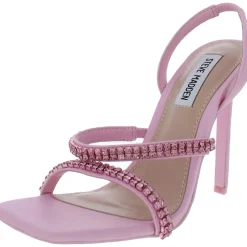 Grade R Faux Leather Square Toe Heel Sandals