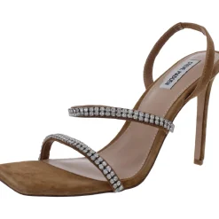 Grade R Faux Leather Square Toe Heel Sandals