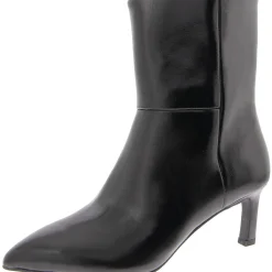 Gradie Faux Leather Kitten Heel Ankle Boots