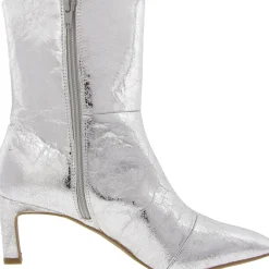 Gradie Faux Leather Kitten Heel Ankle Boots