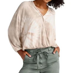 Gustavia Tie-Dye Surplice Blouse