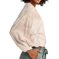 Gustavia Tie-Dye Surplice Blouse