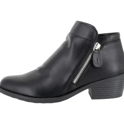 Gusto Faux Leather Ankle Booties