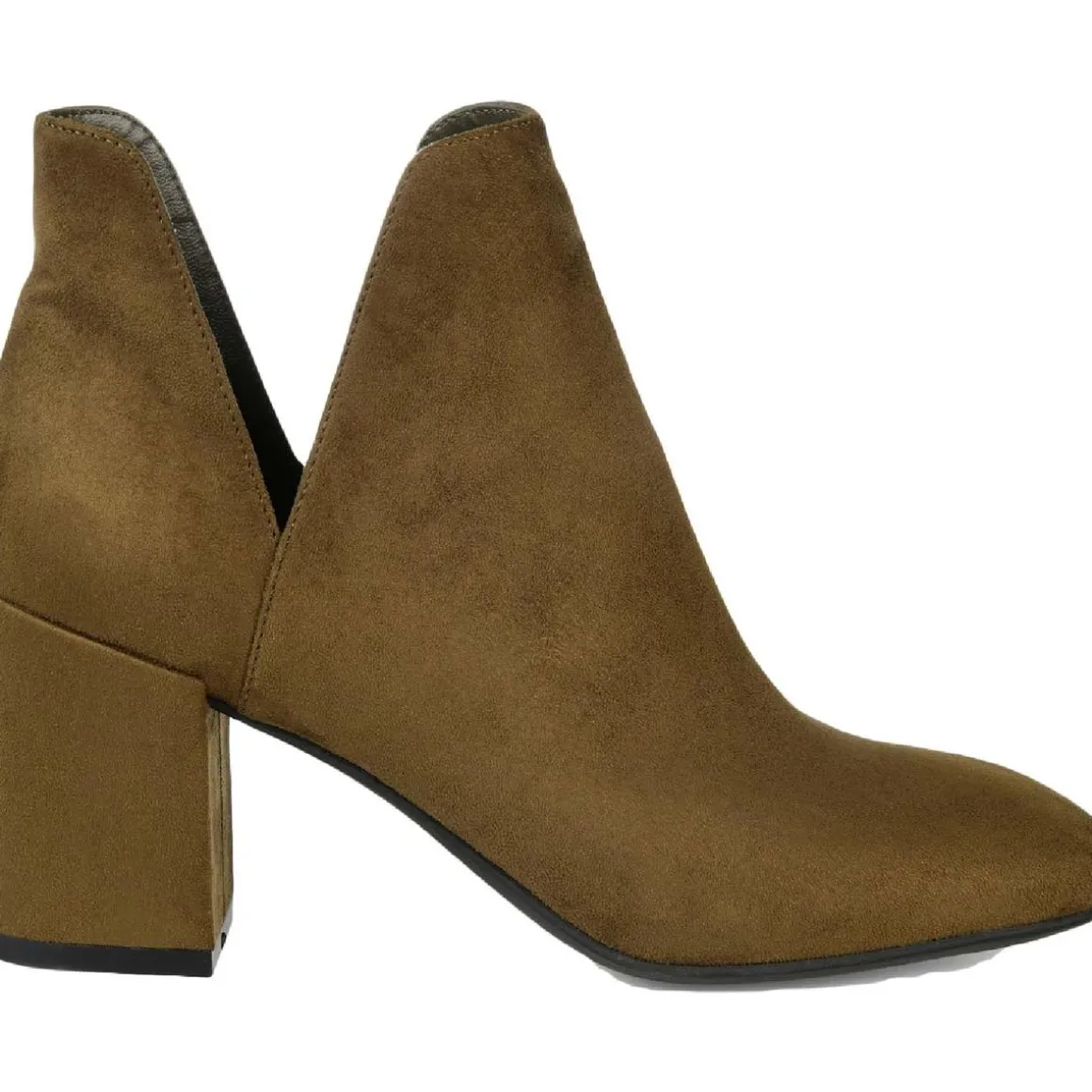 Gwenn Faux Suede Square Toe Booties