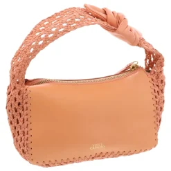 Halia Textured Leather Shoulder Handbag