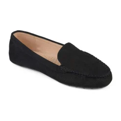 Halsey Faux Leather Slide On Flats