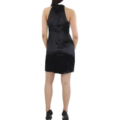 Halter Satin Mini Dress