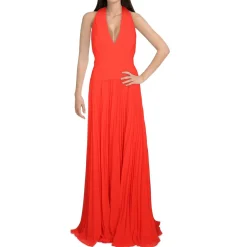 Halter Surplice Evening Dress