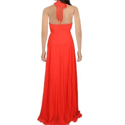 Halter Surplice Evening Dress
