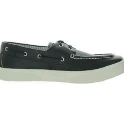 Halyard 2-Eye Lace-Up Faux Leather Boat Shoes