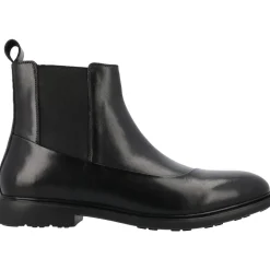 Hanford Zipper Leather Chelsea Boots