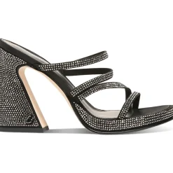 Hanson Faux Leather Embellished Strappy Sandals