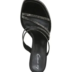 Hanson Faux Leather Embellished Strappy Sandals
