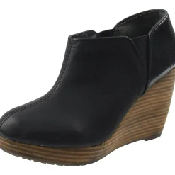 Harlow Faux Leather Wedge Shooties