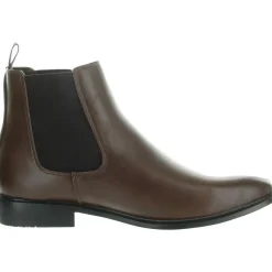 HARRISON Stretch Faux Leather Chelsea Boots
