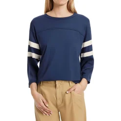 Hart Football T Striped Cotton Pullover Top