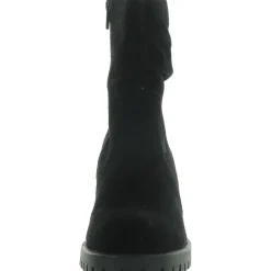 Hattie Faux Suede/Leather Casual Ankle Boots