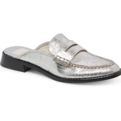 Havan Metallic Leather Loafers
