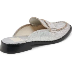 Havan Metallic Leather Loafers