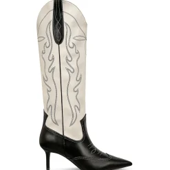 Hayleigh Faux Leather Knee-High Boots