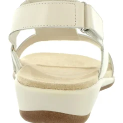 Hazel Leather Embellished Flat Sandals