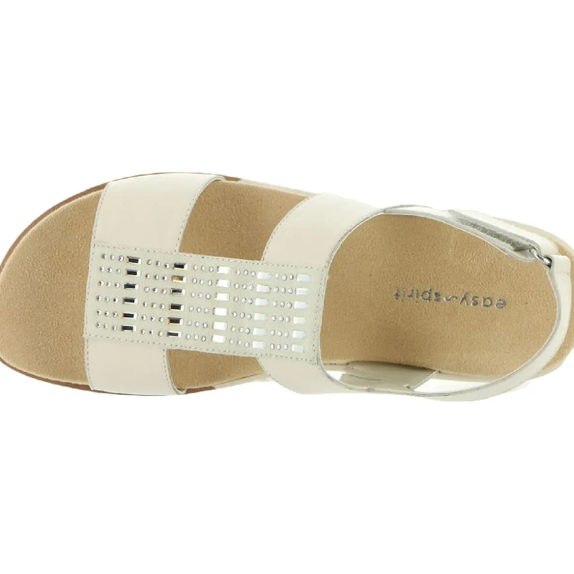 Hazel Leather Embellished Flat Sandals