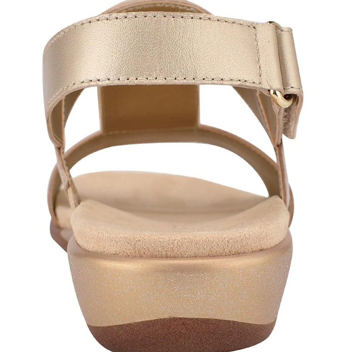 Hazel Leather Embellished Flat Sandals