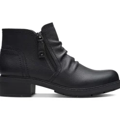 Hearth Dove Leather Ruched Booties