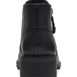 Hearth Dove Leather Ruched Booties