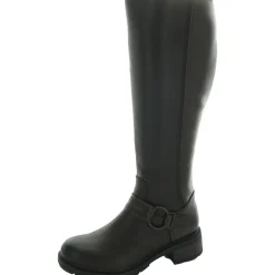 Hearth Raews Zipper Leather Knee-High Boots