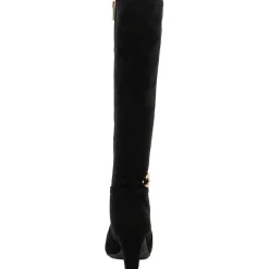 Helio Zipper Faux Suede Knee-High Boots